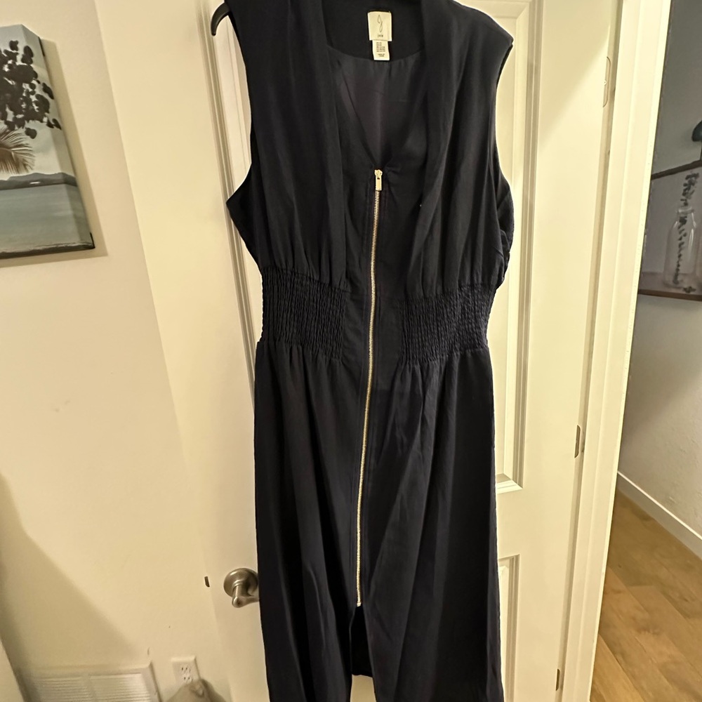 Joie Black High Low Dress with Zipper